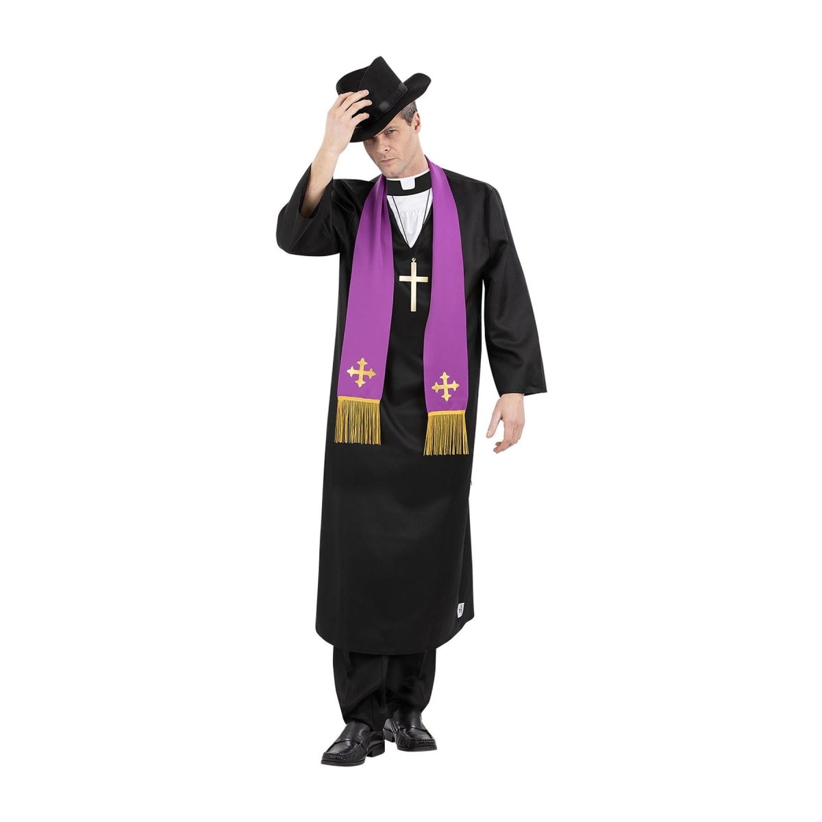 Smiffys - The Exorcist Father Merrin Priest Costume - Men - Fancy Dress Central