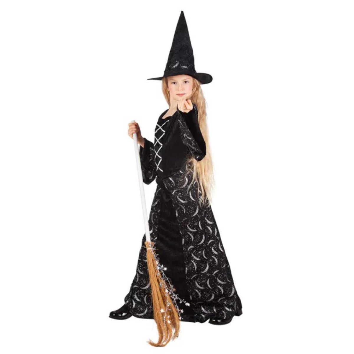 Boland - Midnight Witch Costume - Girls - Fancy Dress Central