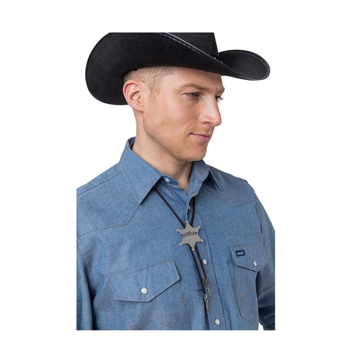 Wicked Costumes Ltd - Sheriff Bolo Neck Tie - Adult - Fancy Dress Central