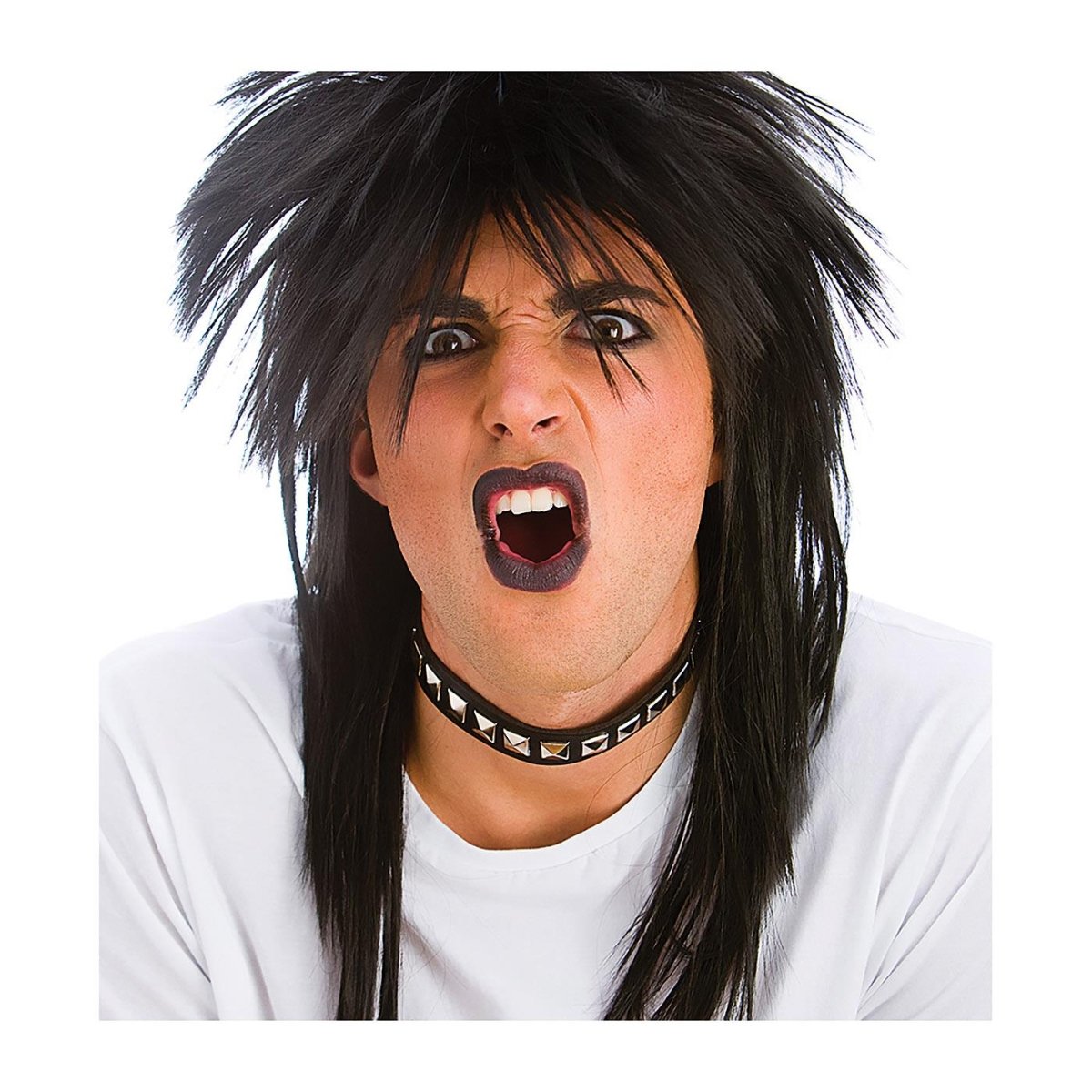 Wicked Costumes Ltd - Punk Studded Choker Necklace - Adult - Fancy Dress Central
