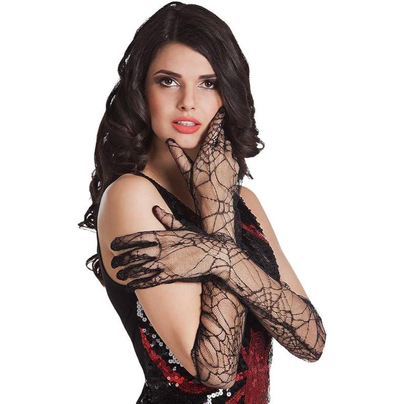 Boland - Spiderwen Elbow Gloves - Women - Fancy Dress Central