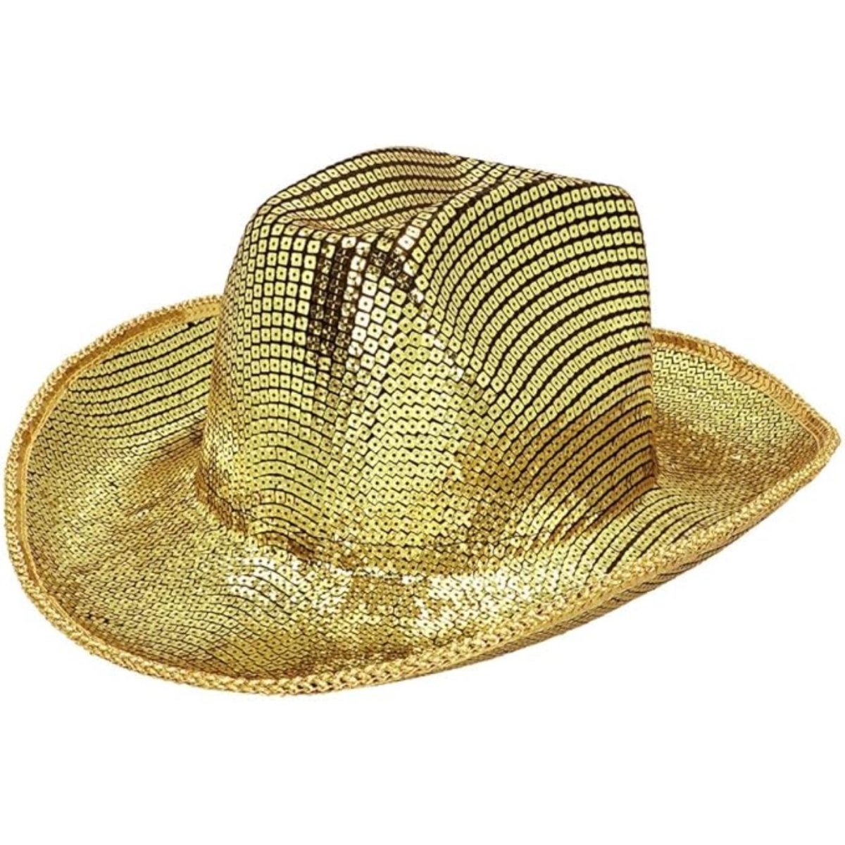 Boland - Groovy Cowboy Hat (Gold) - Adult - Fancy Dress Central