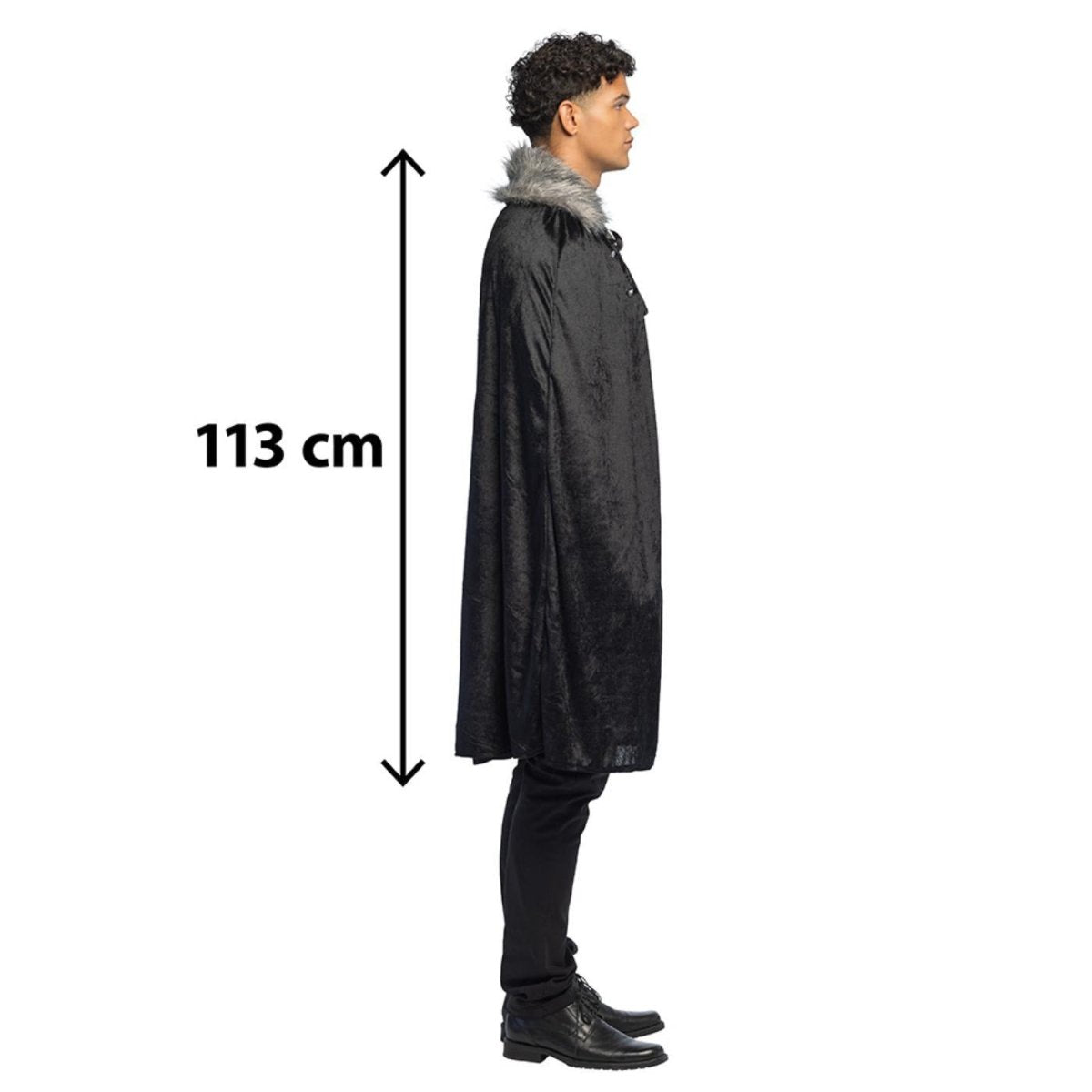 Boland - Crimson Cape (Black) - Adult - Fancy Dress Central