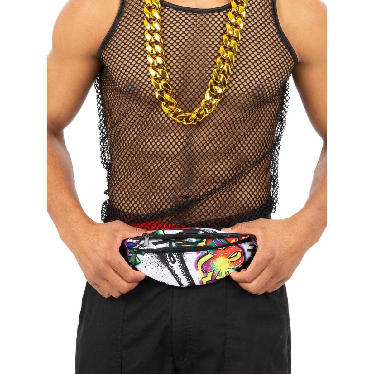 Smiffys - 90s Graffiti Bumbag - Adult - Fancy Dress Central