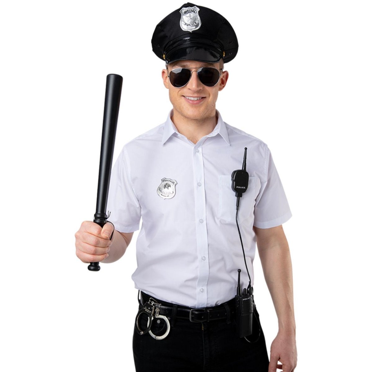 Wicked Costumes Ltd - Instant Cop Set (6 Piece) - Adult - Fancy Dress Central