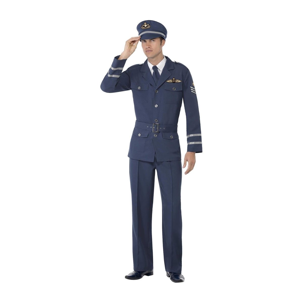 Smiffys - WW2 Air Force Captain Costume - Men - Fancy Dress Central