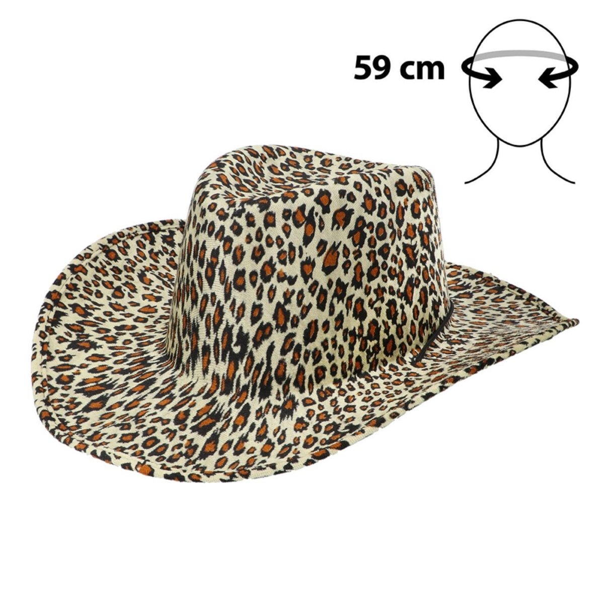 Boland - Wild Leopard Cowboy Hat - Adult - Fancy Dress Central