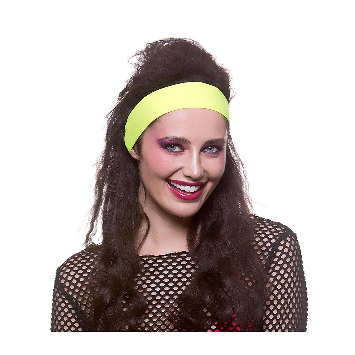 80s Neon Headband (Yellow) - Adult