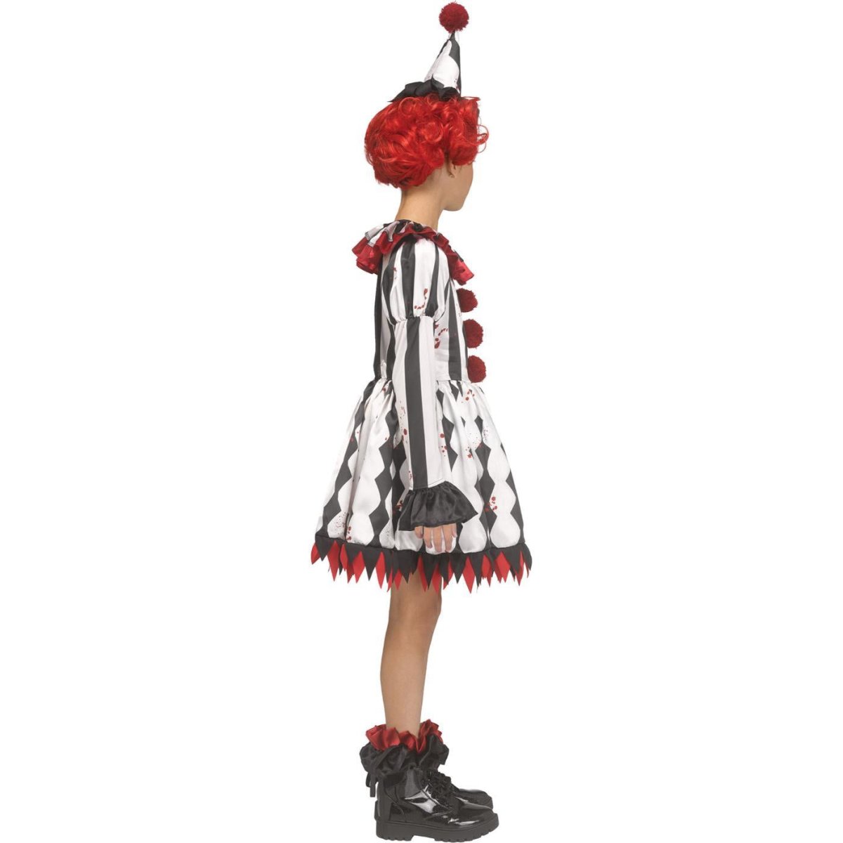 Wicked Costumes - Harlequin Ghost Face Costume - Girls - Fancy Dress Central