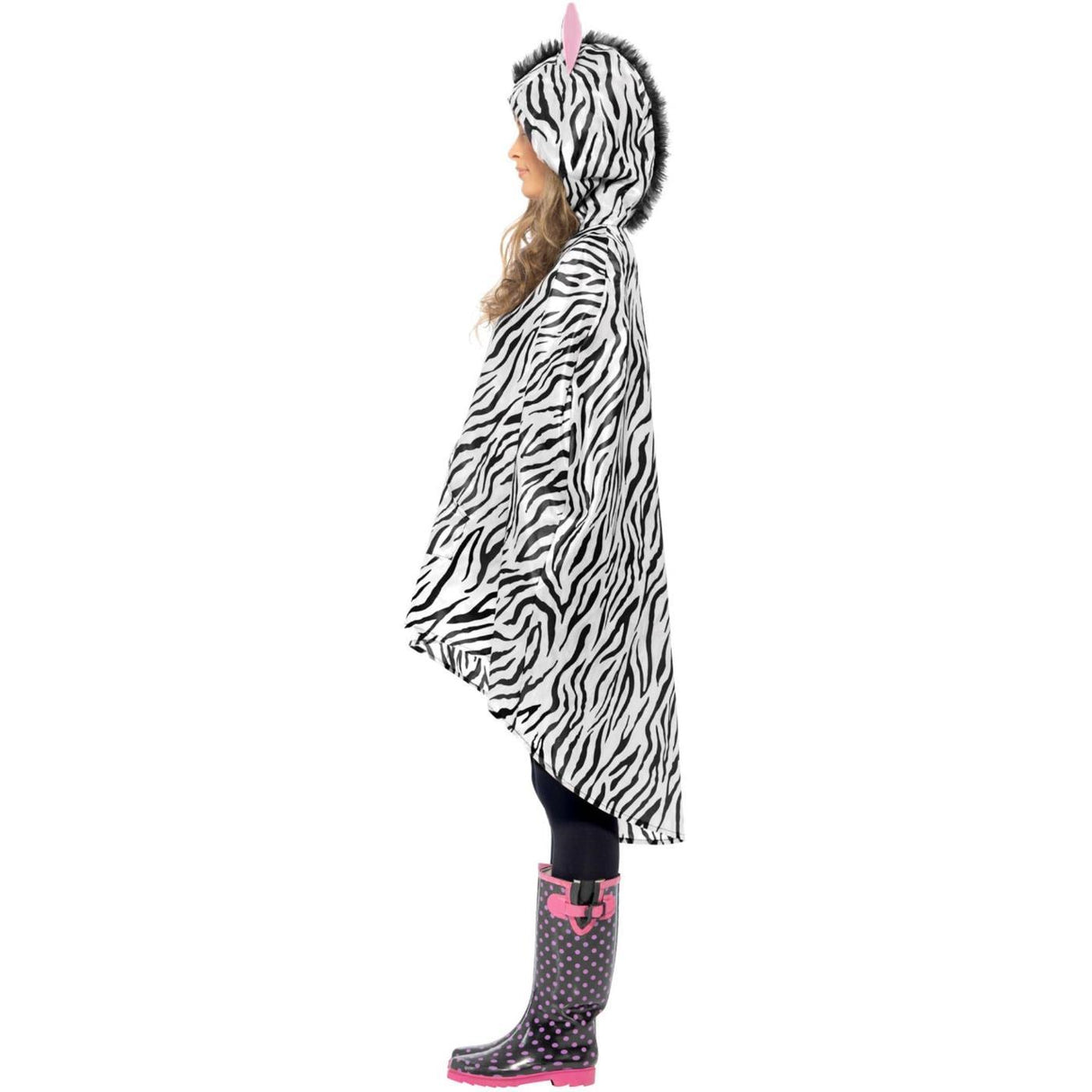 Zebra Party Poncho - Adult