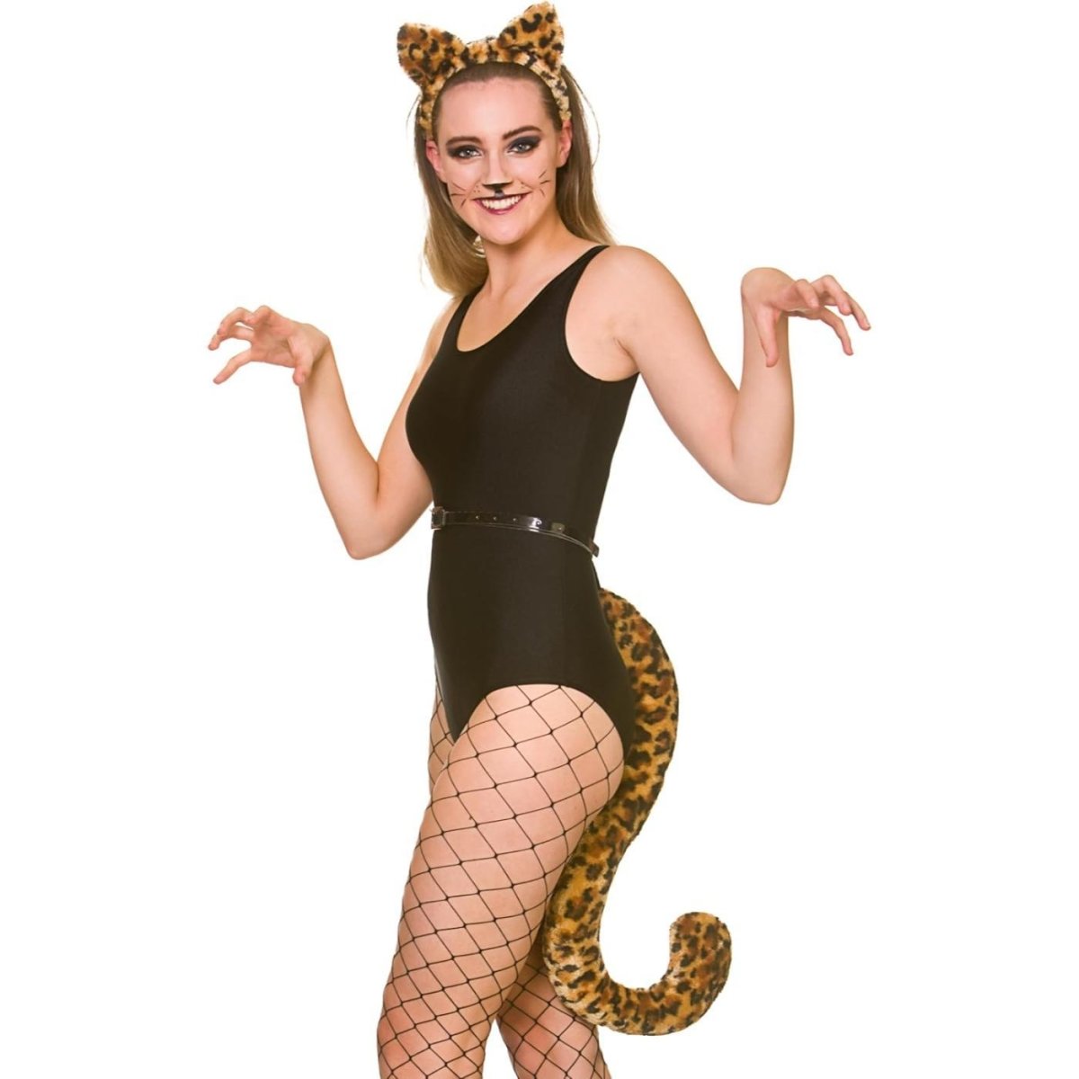 Wicked Costumes Ltd - Leopard Giant Ears & Tail - Adult - Fancy Dress Central