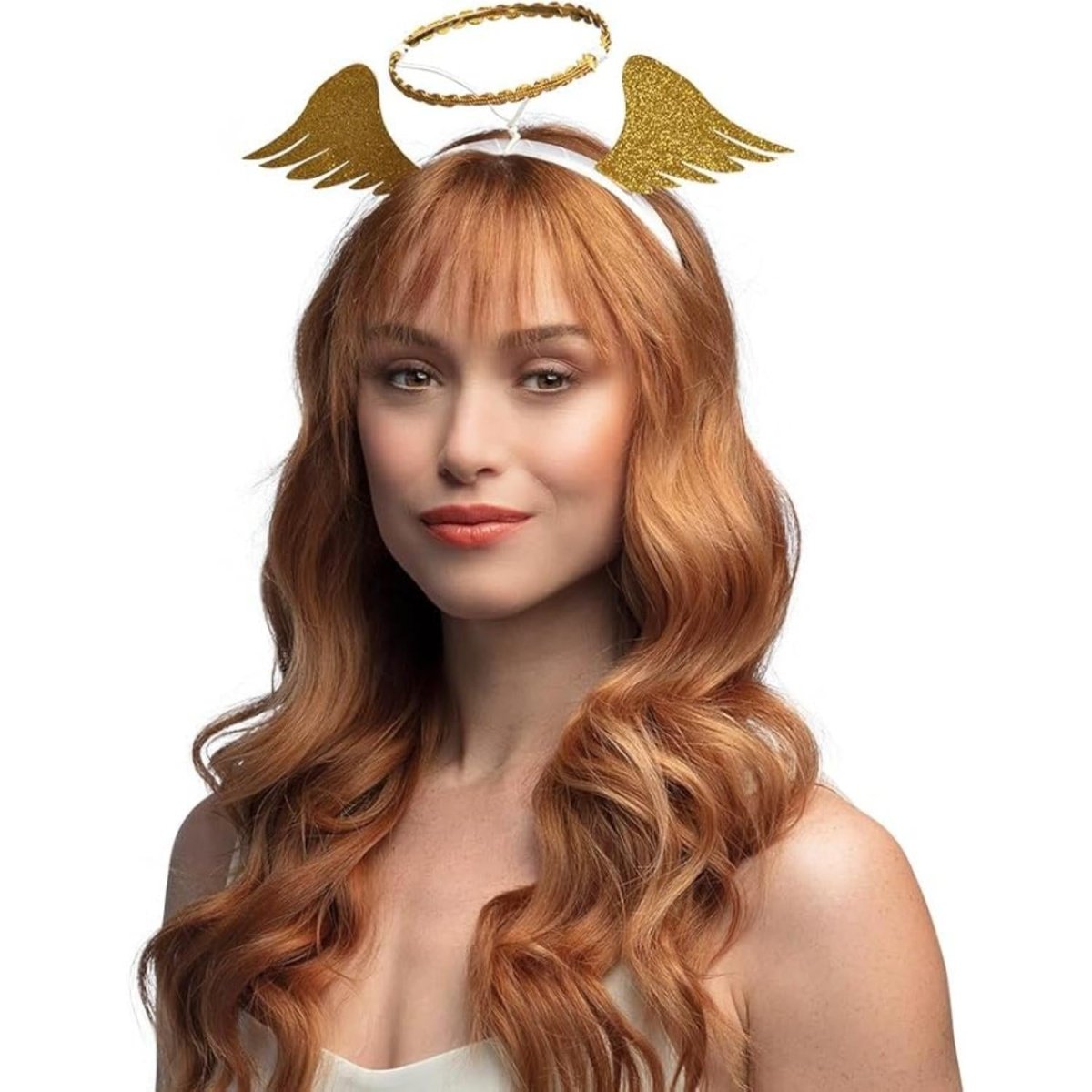 Boland - Angel Halo & Wings on a Headband - Adult - Fancy Dress Central