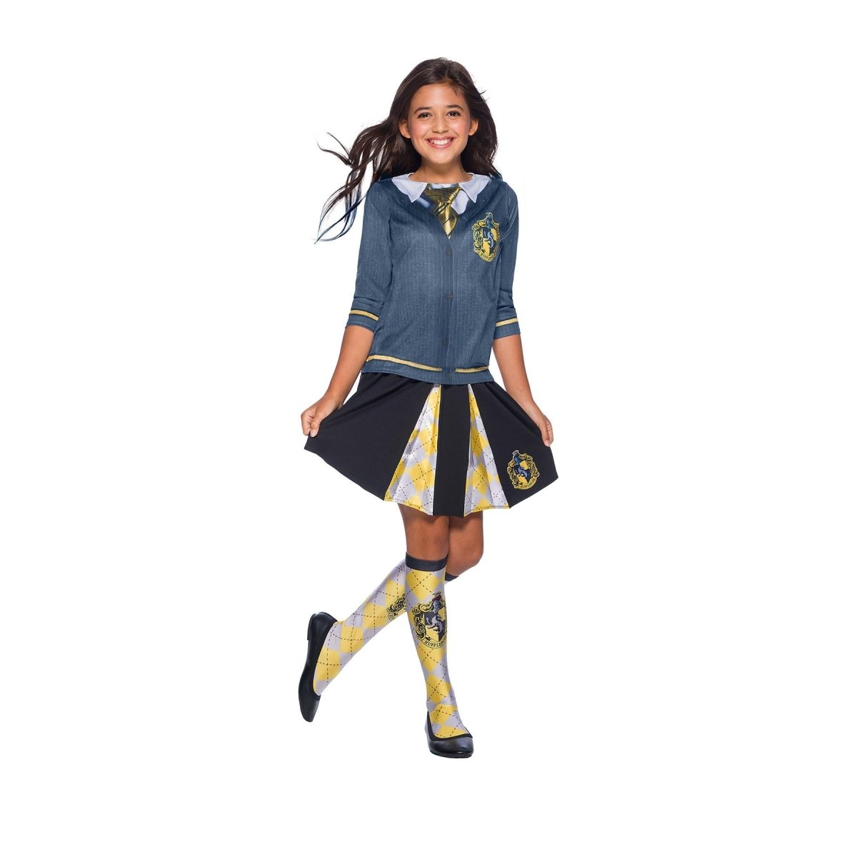 Rubies - Hufflepuff House Harry Potter Skirt - Girls - Fancy Dress Central