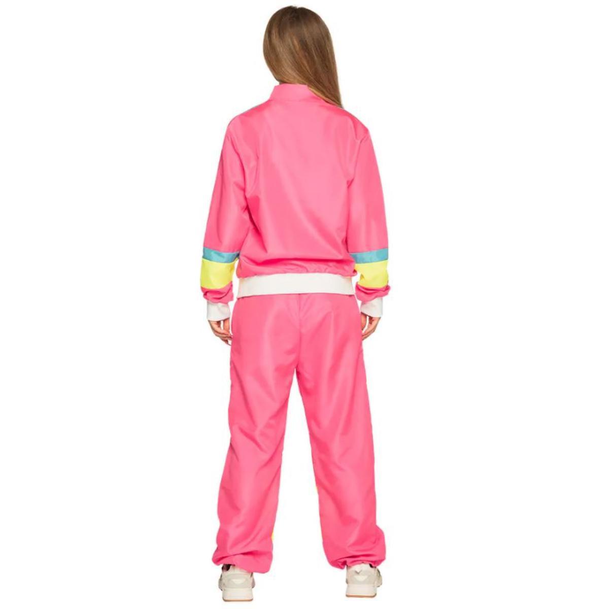 Retro Babe Shell Suit Costume (Neon Pink) - Women