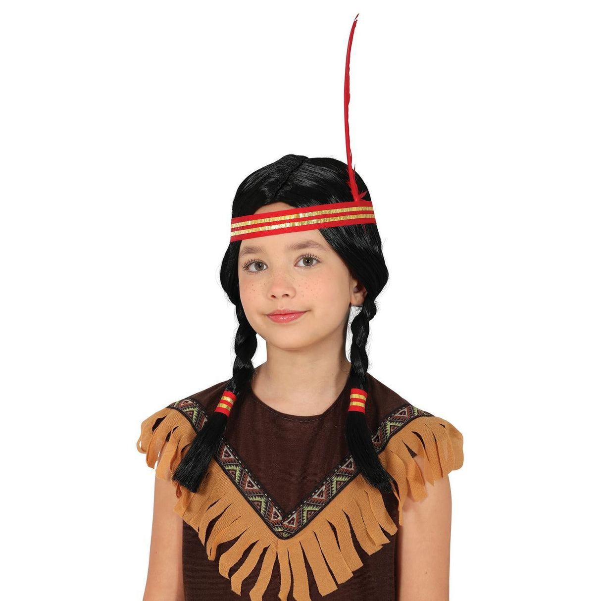 Native American Pigtail Wig - Child