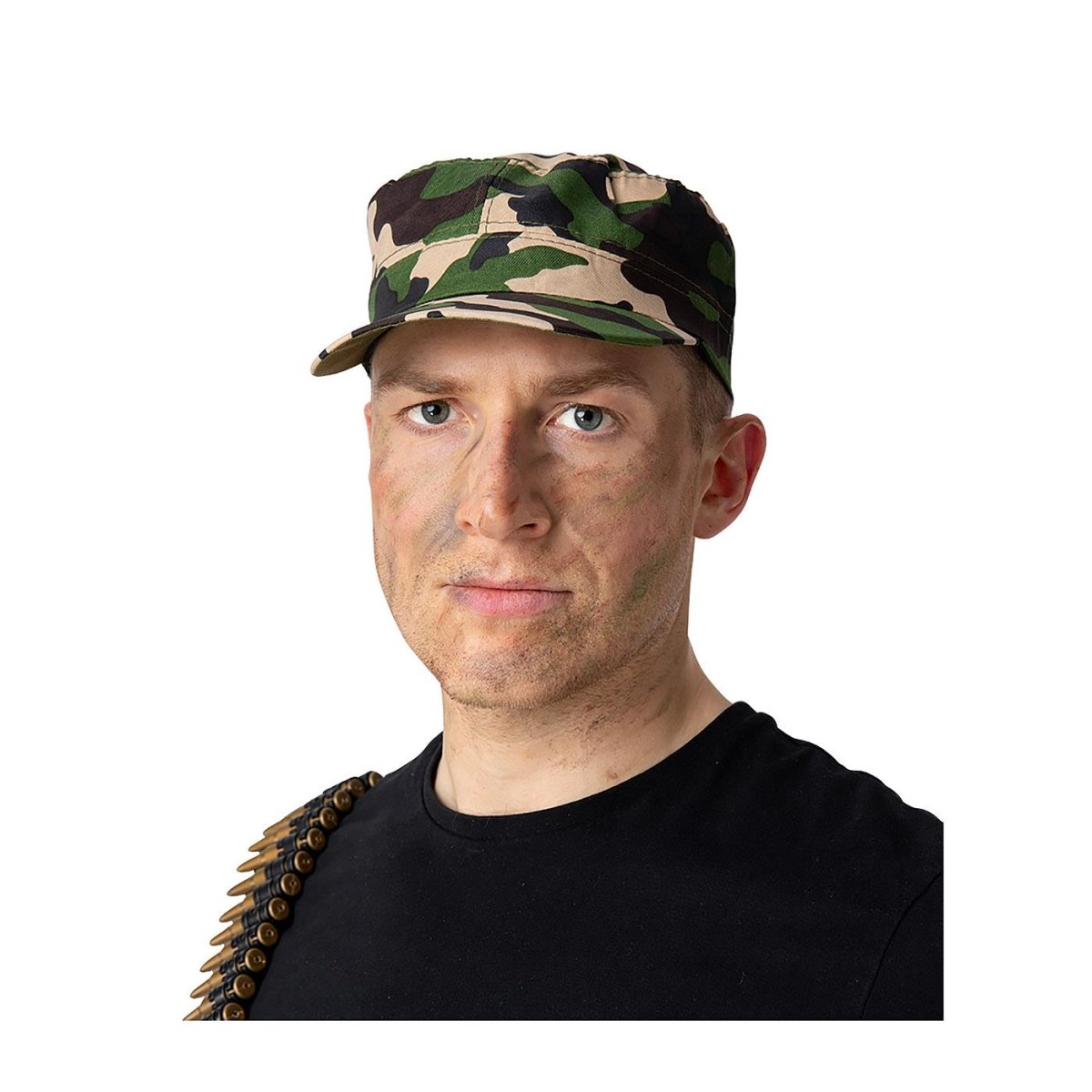 Wicked Costumes Ltd - Camouflage Army Cap - Adult - Fancy Dress Central