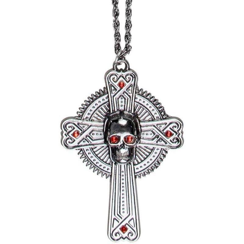 Boland - Skull Cross Necklace - Adult - Fancy Dress Central