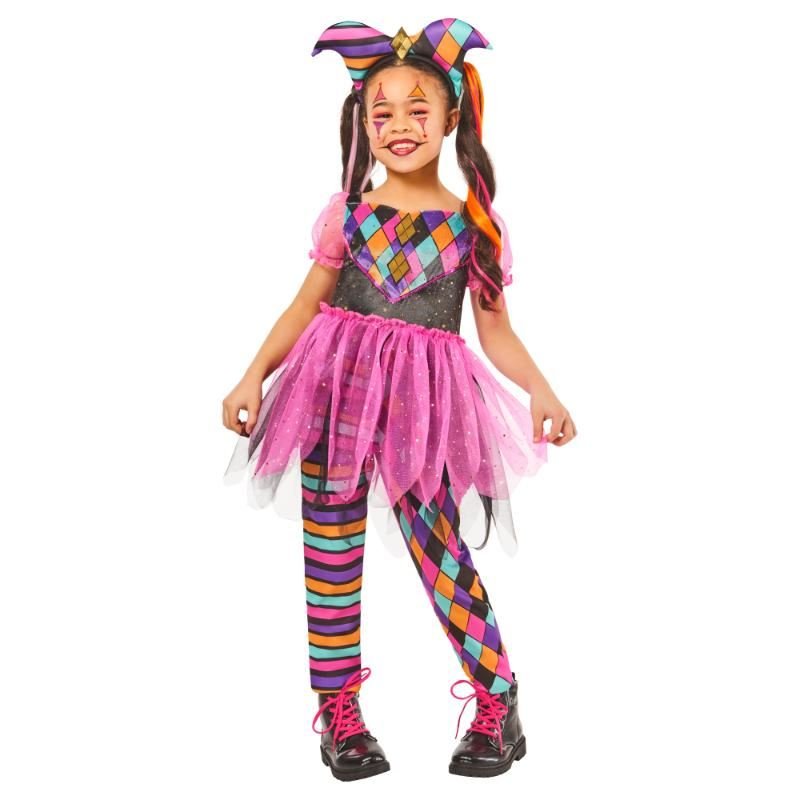 Rubies - Harlequin Costume - Girls - Fancy Dress Central