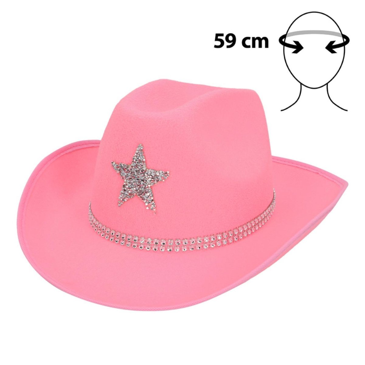 Fancy Dress Central - Taylor Cowboy Hat (Pink) - Adult - Fancy Dress Central