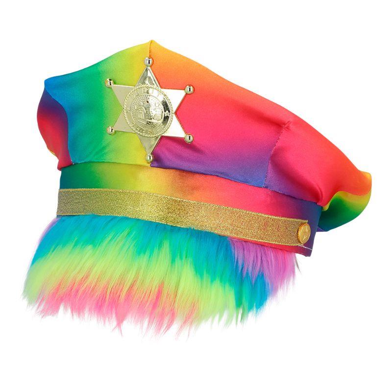 Boland - Rainbow Sheriff Hat - Adult - Fancy Dress Central
