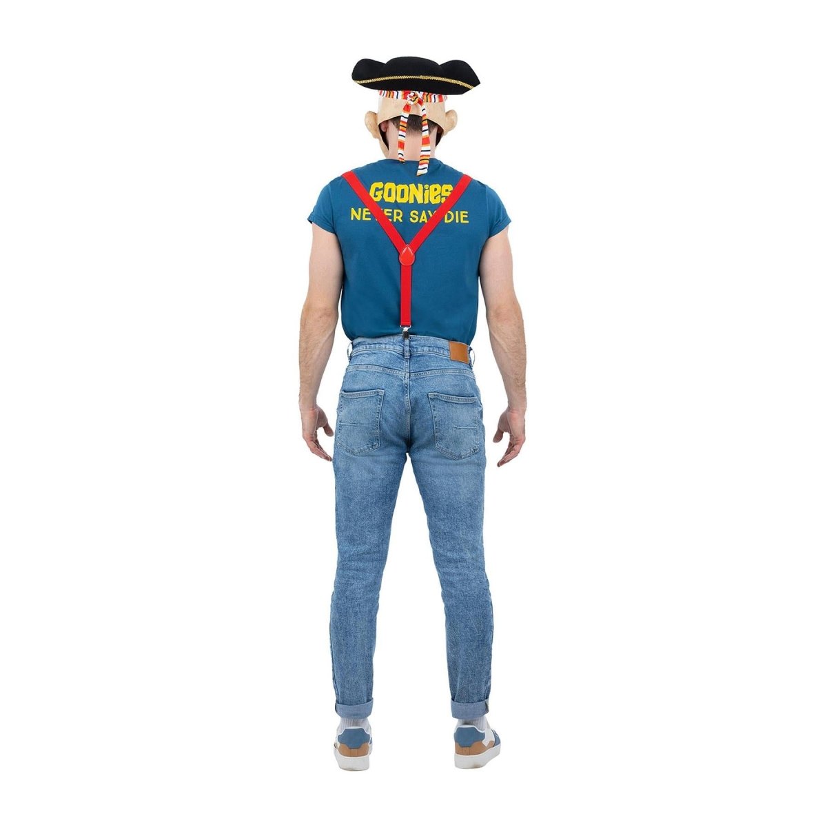 Smiffys - The Goonies Sloth Hat, Mask, Braces & Top Costume - Men - Fancy Dress Central