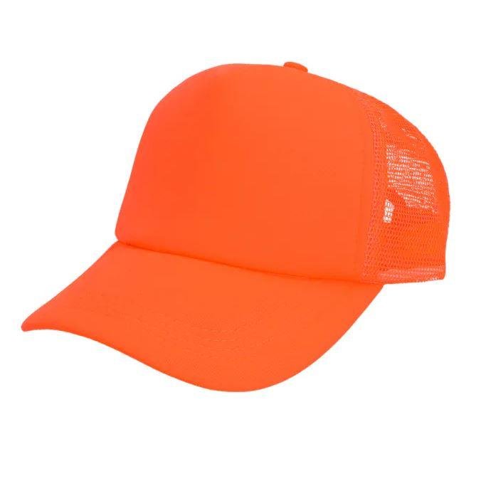 Boland - 90s Neon Cap (Orange) - Adult - Fancy Dress Central