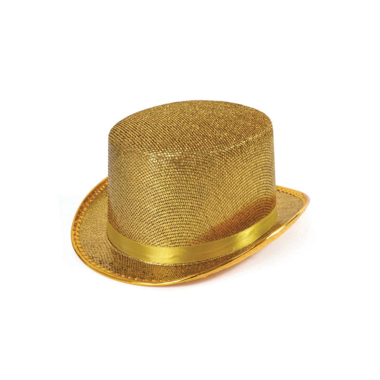 Gold Lurex Top Hat - Adult