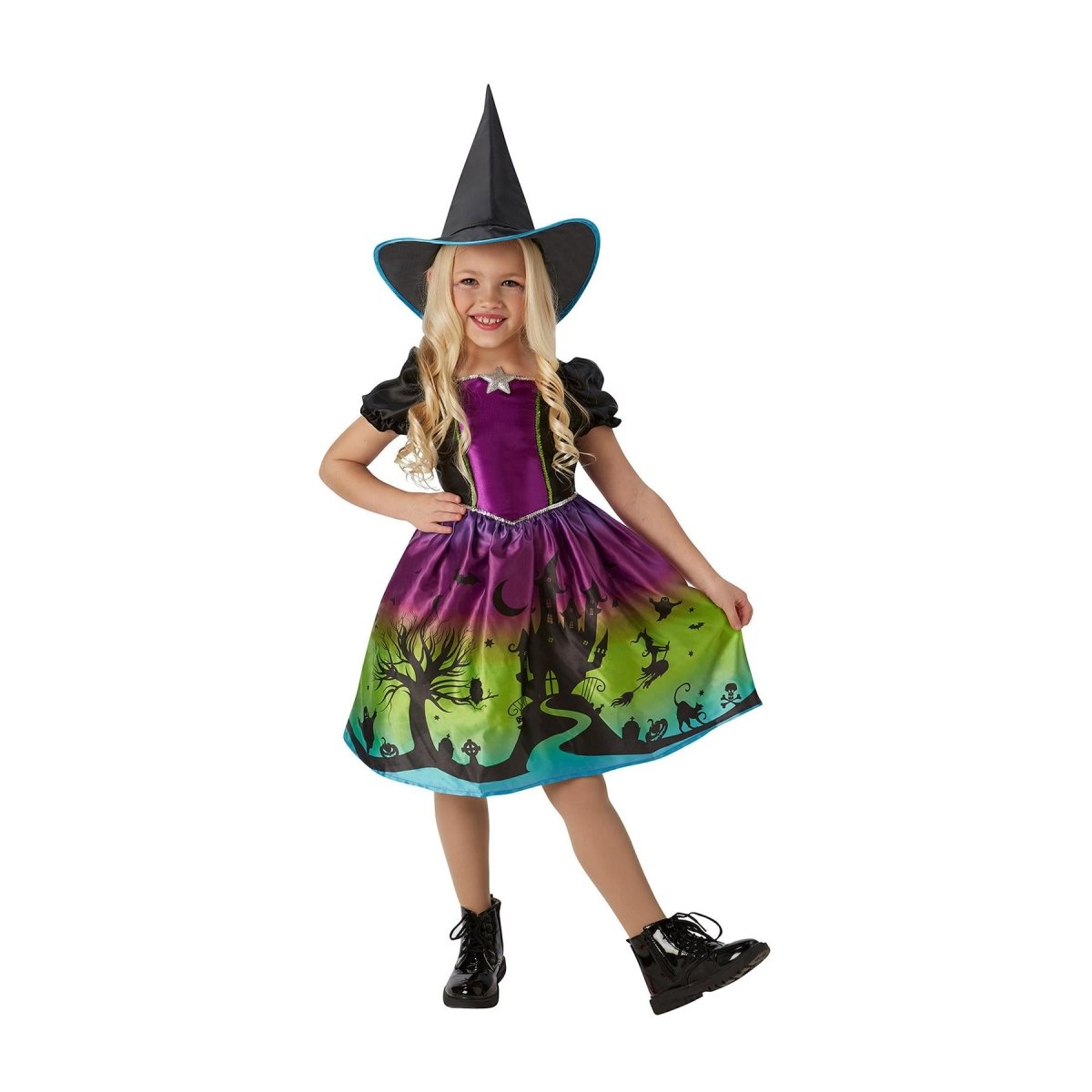 Rubies - Ombre Witch Costume - Girls - Fancy Dress Central