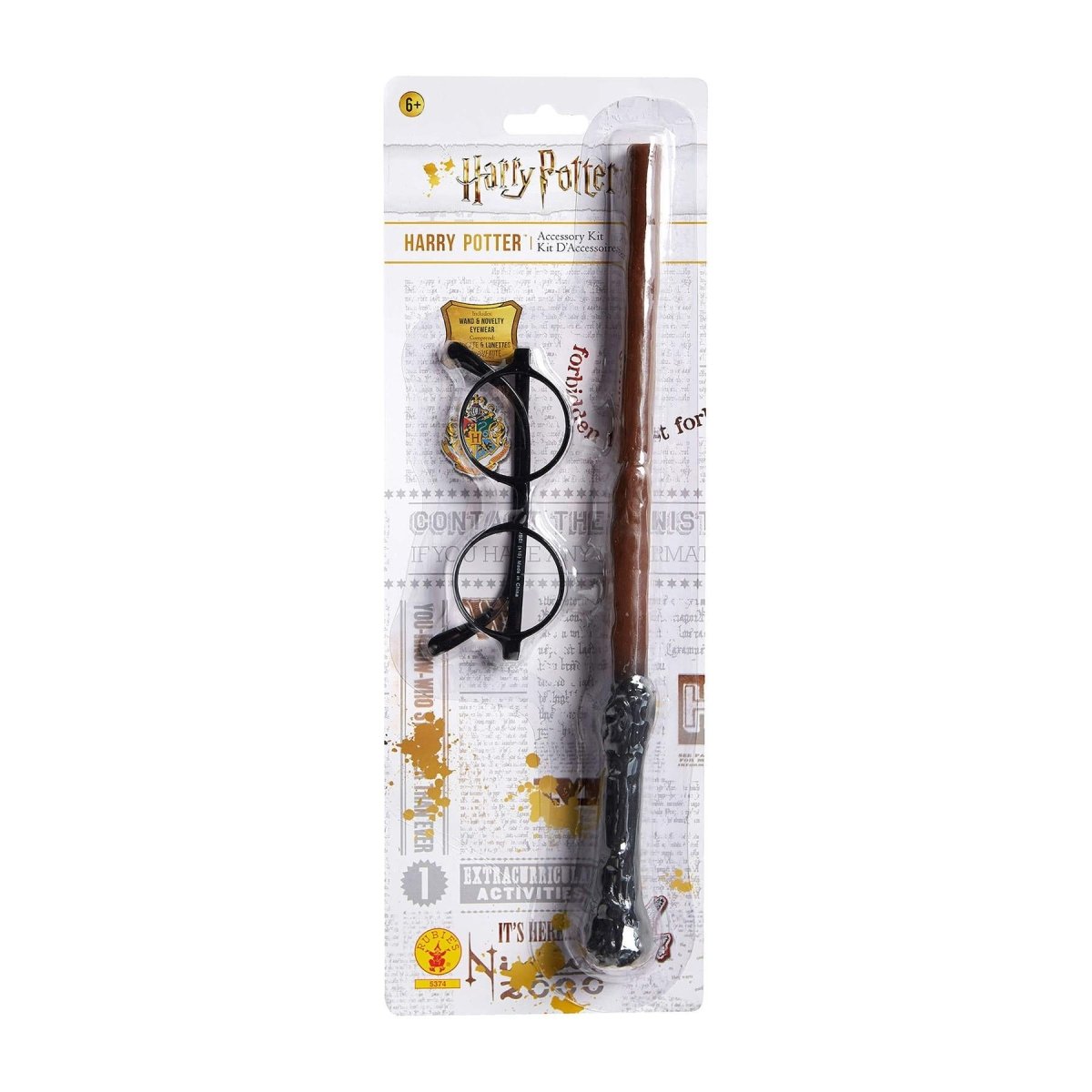 Rubies Masquerade Co. (UK) Ltd - Harry Potter Wand & Glasses Set - Child - Fancy Dress Central