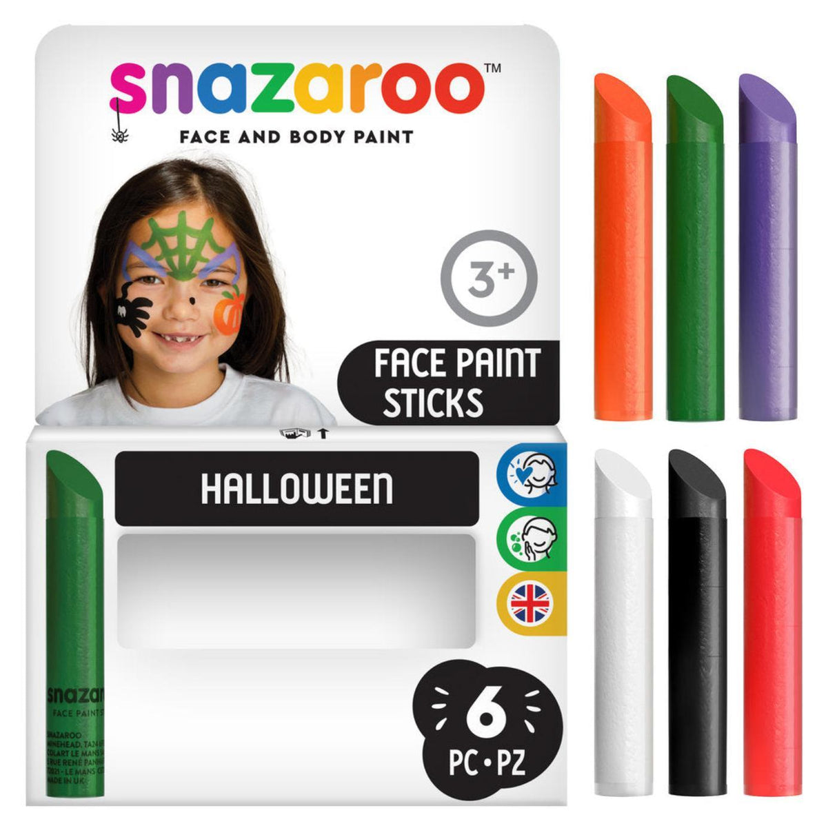 Face Paint Sticks (6 Pack) - Halloween