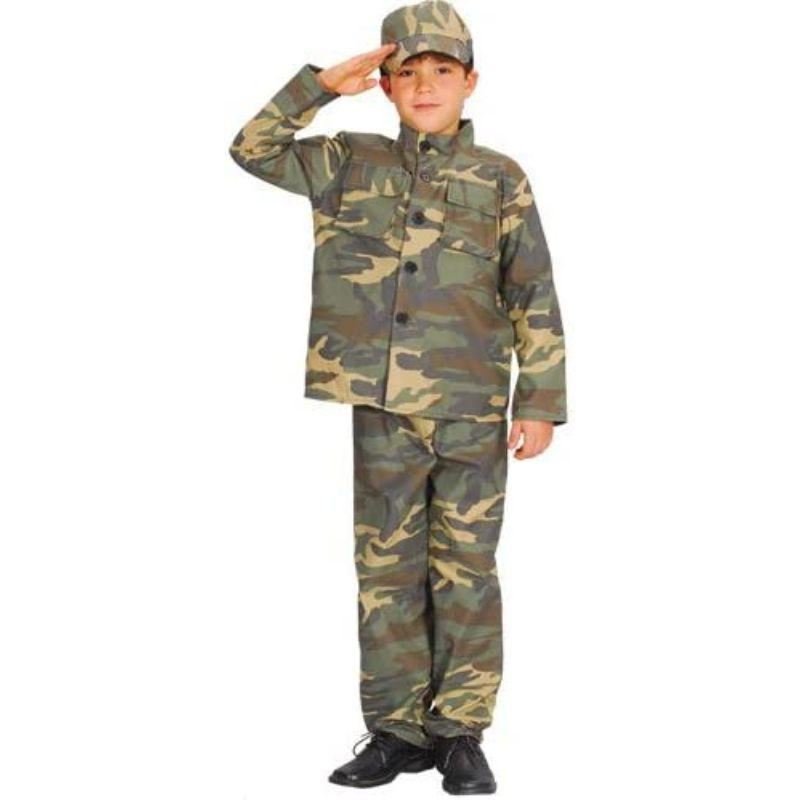 Wicked Costumes - Action Commando Army Costume - Boys - Fancy Dress Central