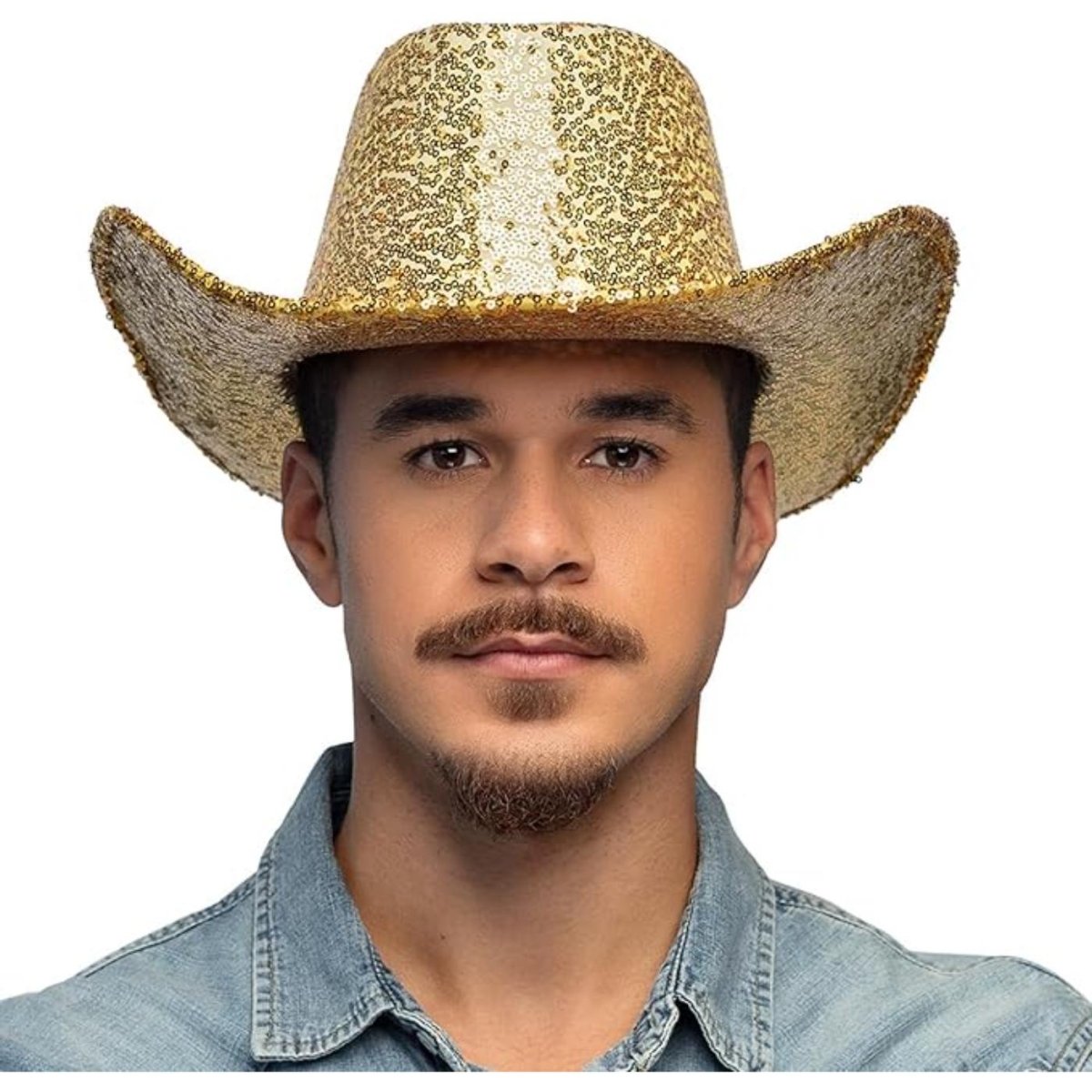 Fancy Dress Central - Rodeo Party Cowboy Hat (Gold) - Adult - Fancy Dress Central