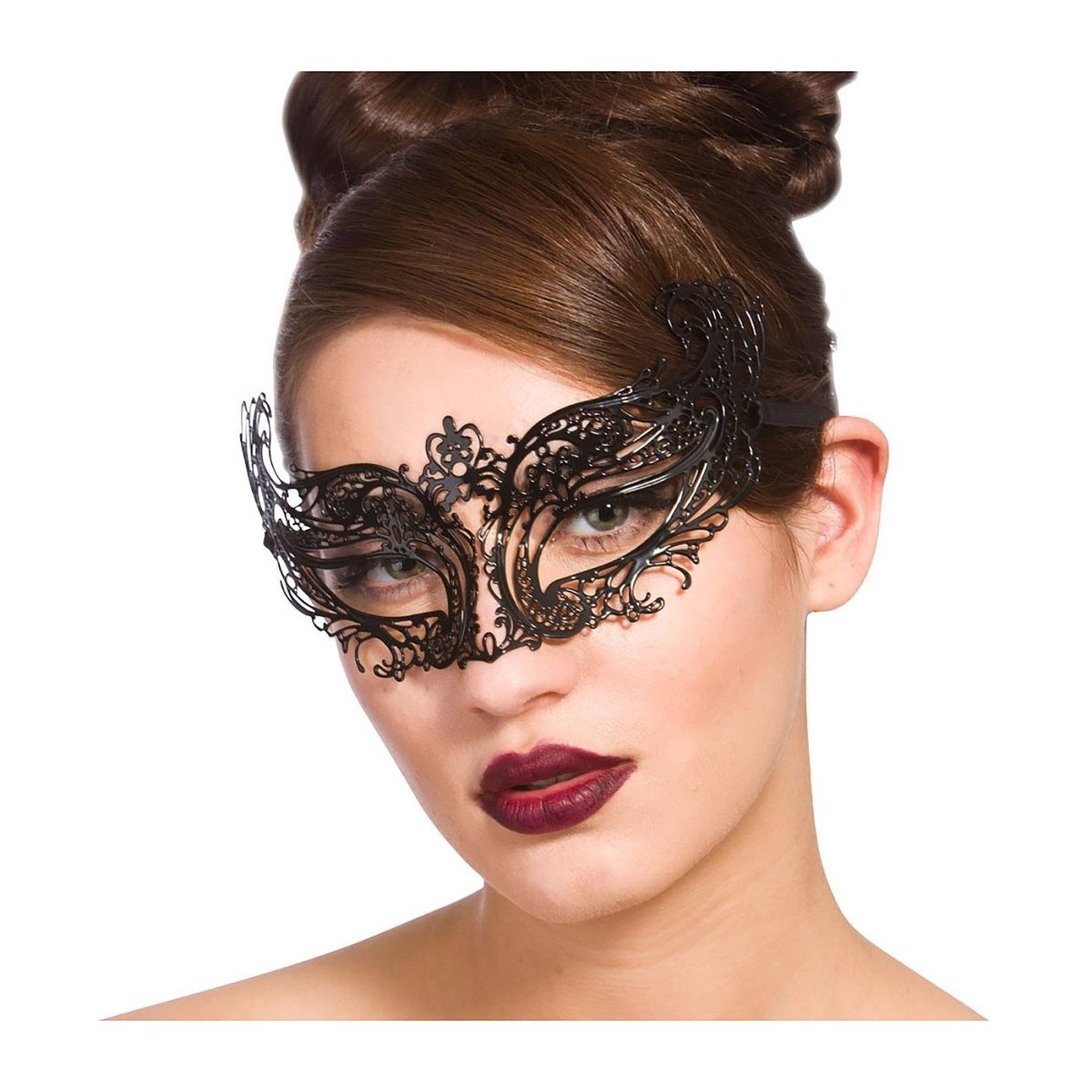 Wicked Costumes Ltd - Filigree Metal Masquerade Eye Mask - Adult - Fancy Dress Central