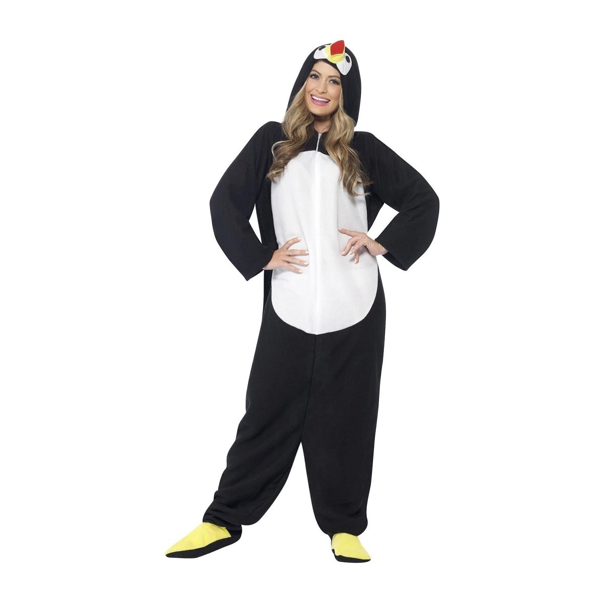 Smiffys - Penguin Onesie Costume - Adult - Fancy Dress Central