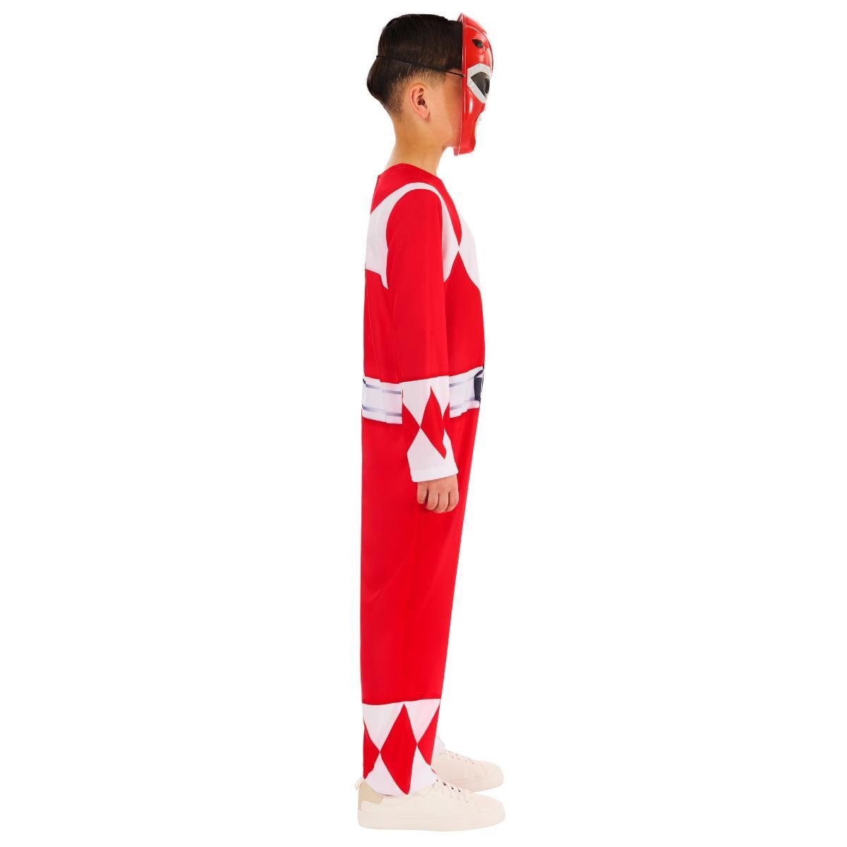 Rubies - Mighty Morphin Power Ranger Costume (Red) - Child - Fancy Dress Central