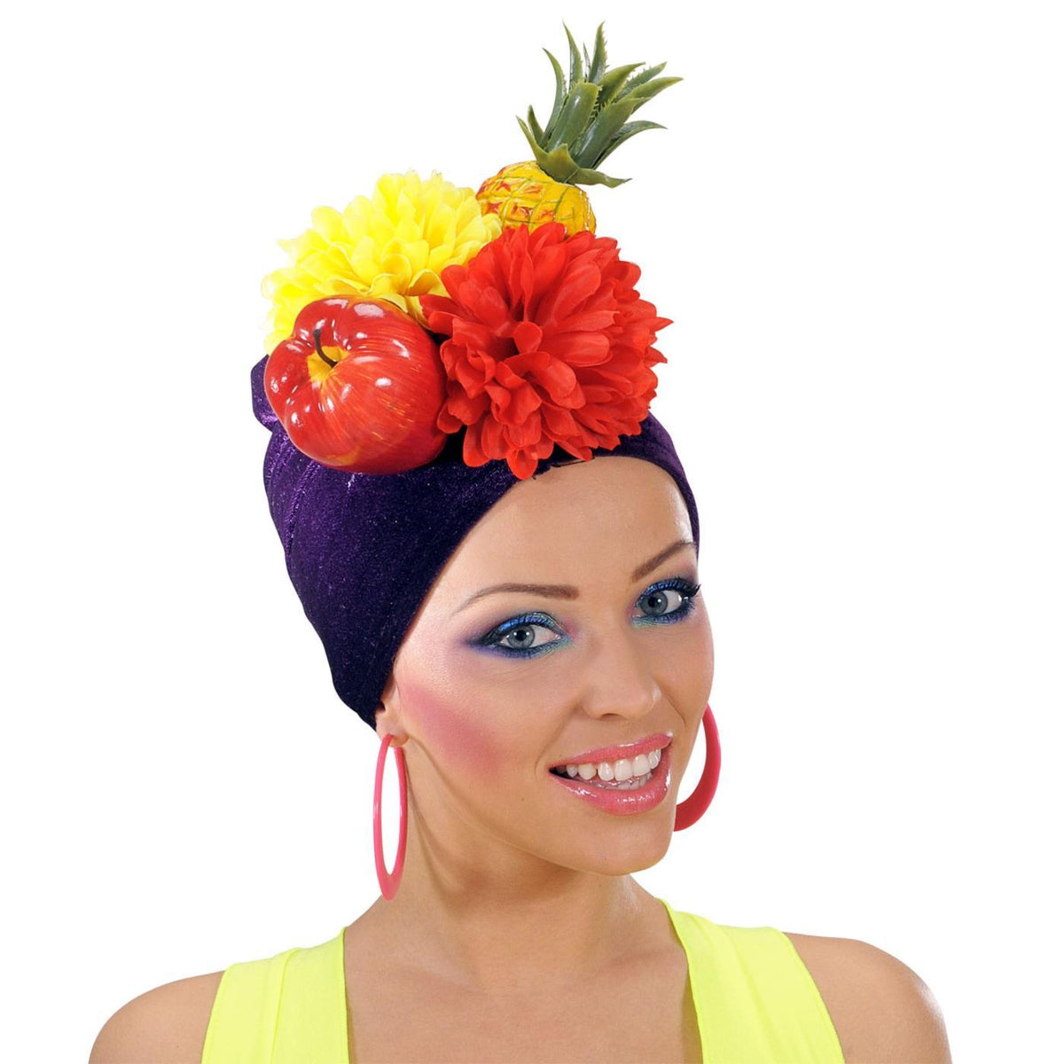 Tropical Fruit & Flower Hawaiian Hat - Women