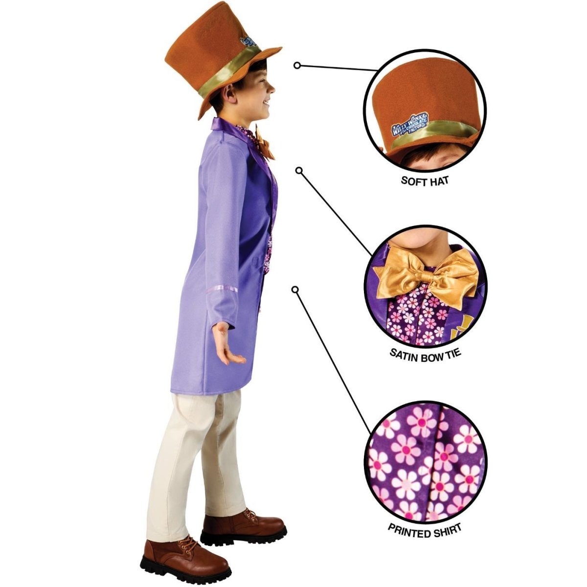 Rubies - Willy Wonka Costume - Boys - Fancy Dress Central