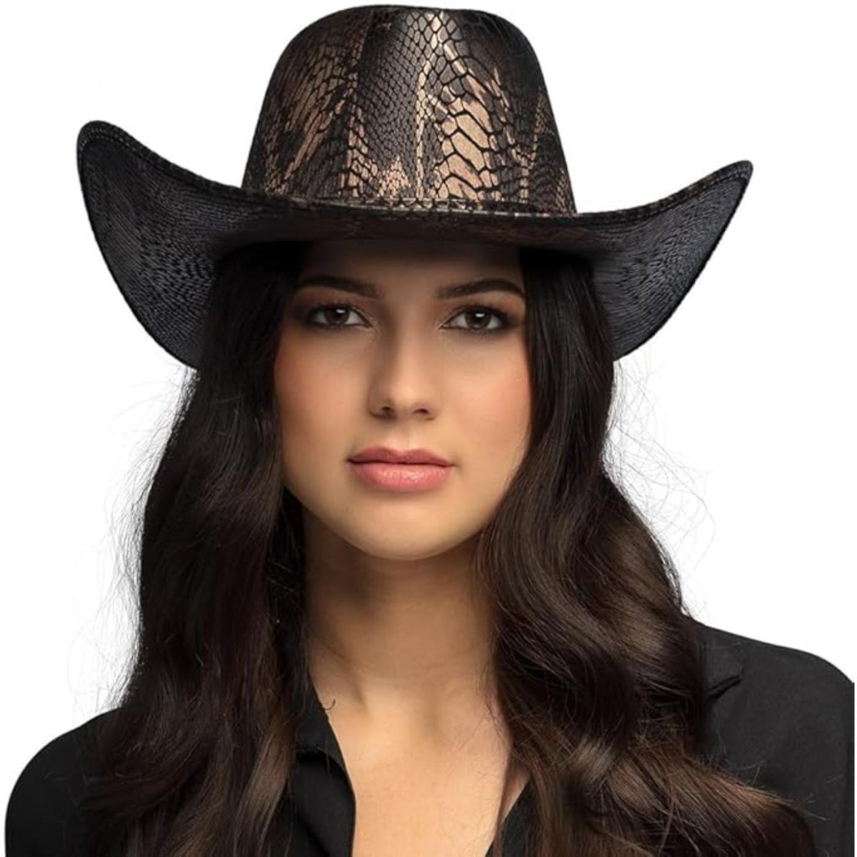Boland - Cobra Snake Print Cowboy Hat - Adult - Fancy Dress Central