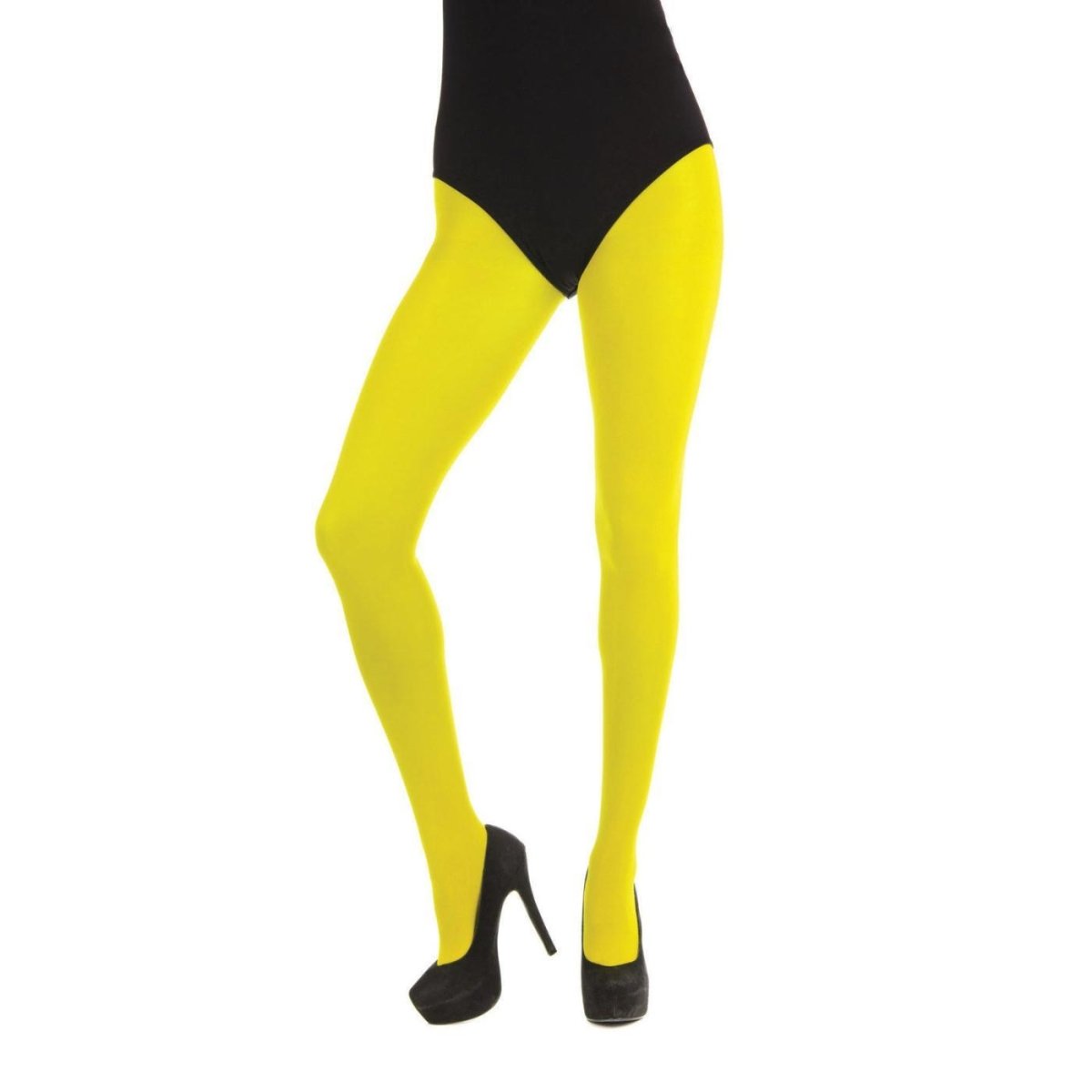 Smiffys - Tights (Yellow) - Women - Fancy Dress Central