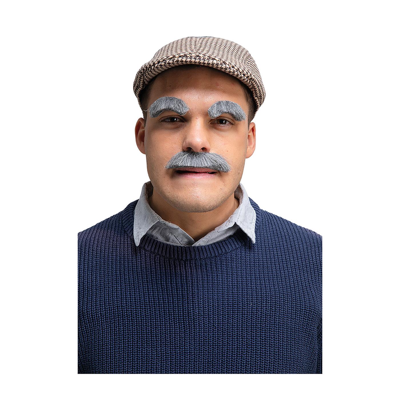 Wicked Costumes - Old Guy Moustache & Eyebrows - Adult