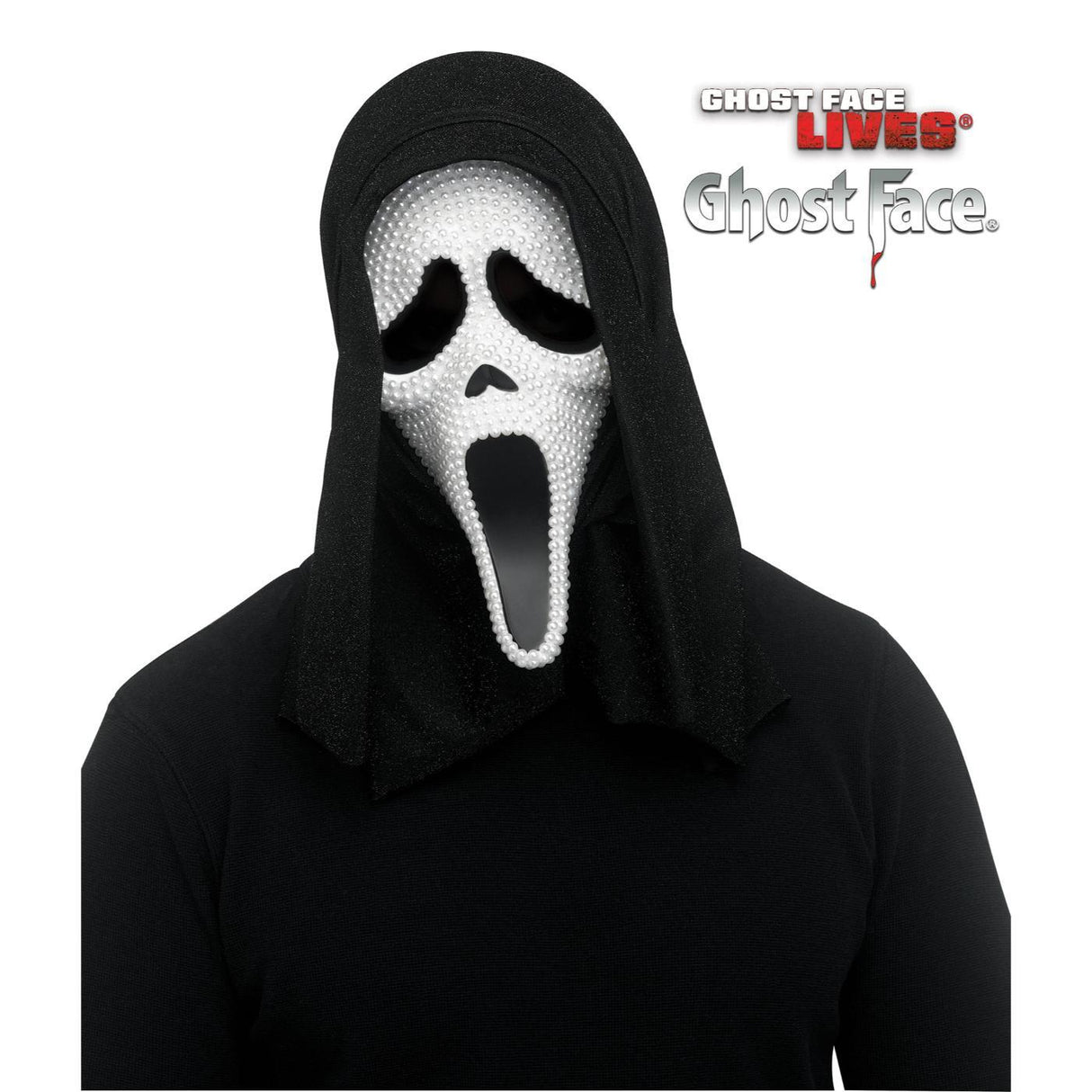 Ghost Face Pearl Mask - Adult