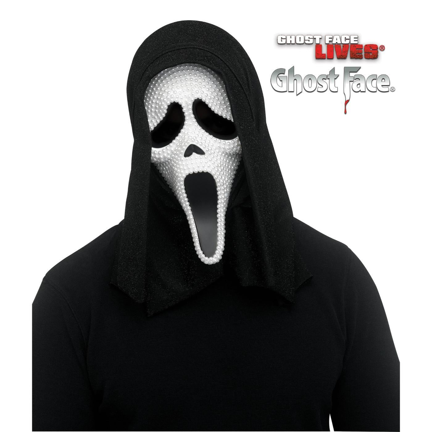 Ghost Face Pearl Mask - Adult