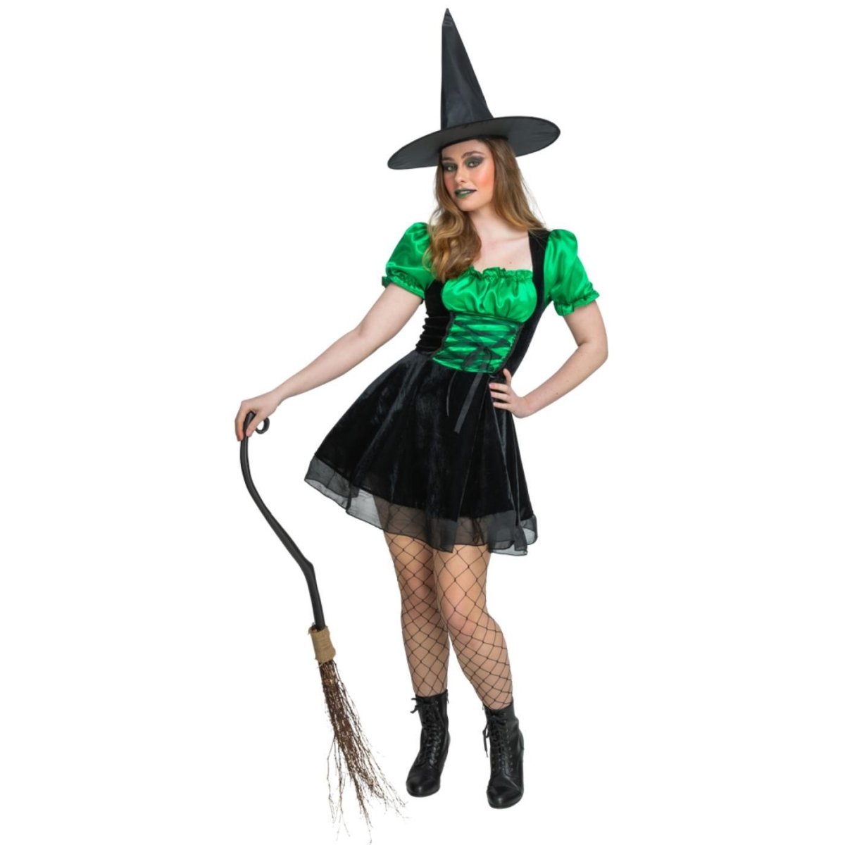 Wicked Costumes - Emerald Witch Costume - Womens - Fancy Dress Central