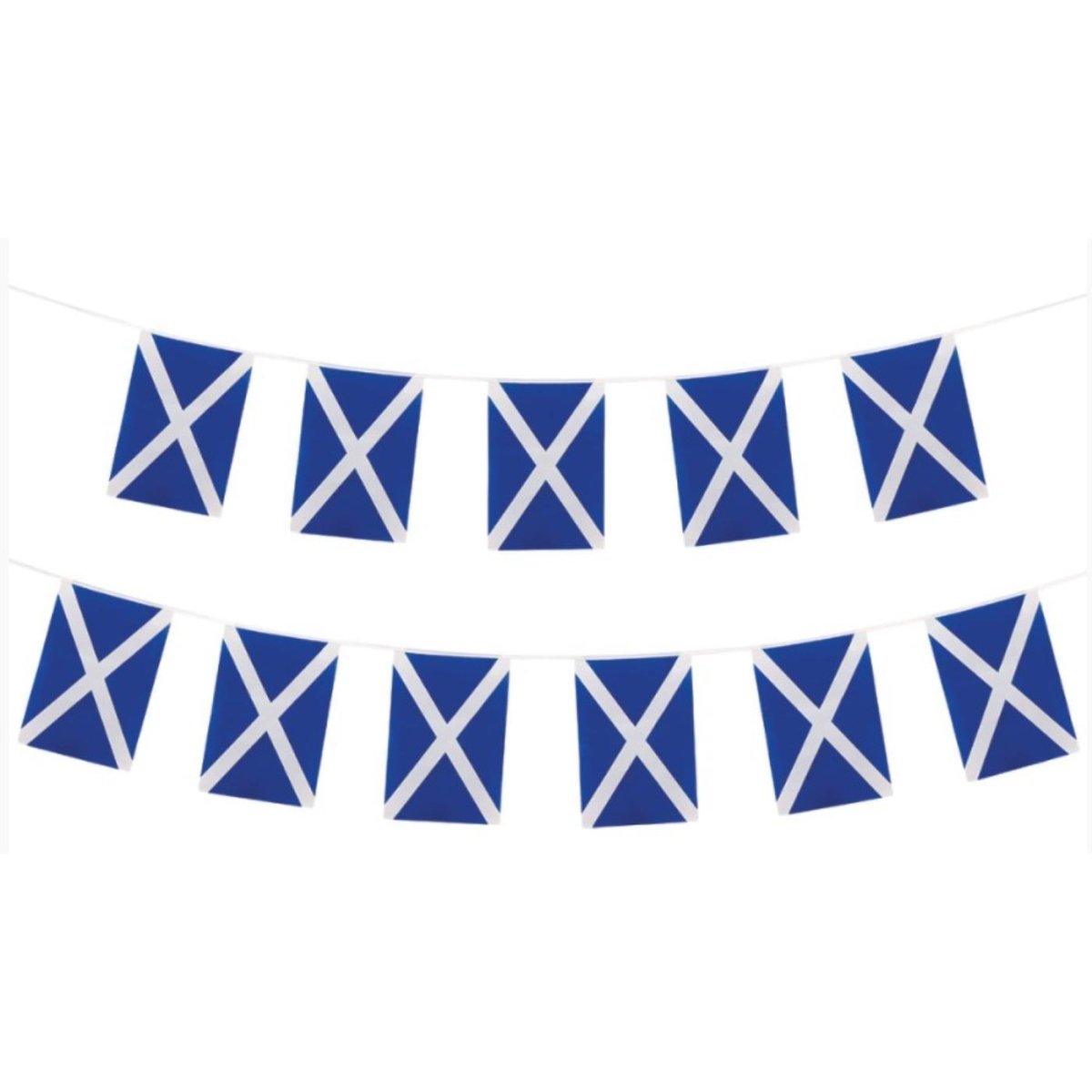 Wicked Costumes - 4m World Country Flag Rectangle Bunting (Scotland) - Fancy Dress Central