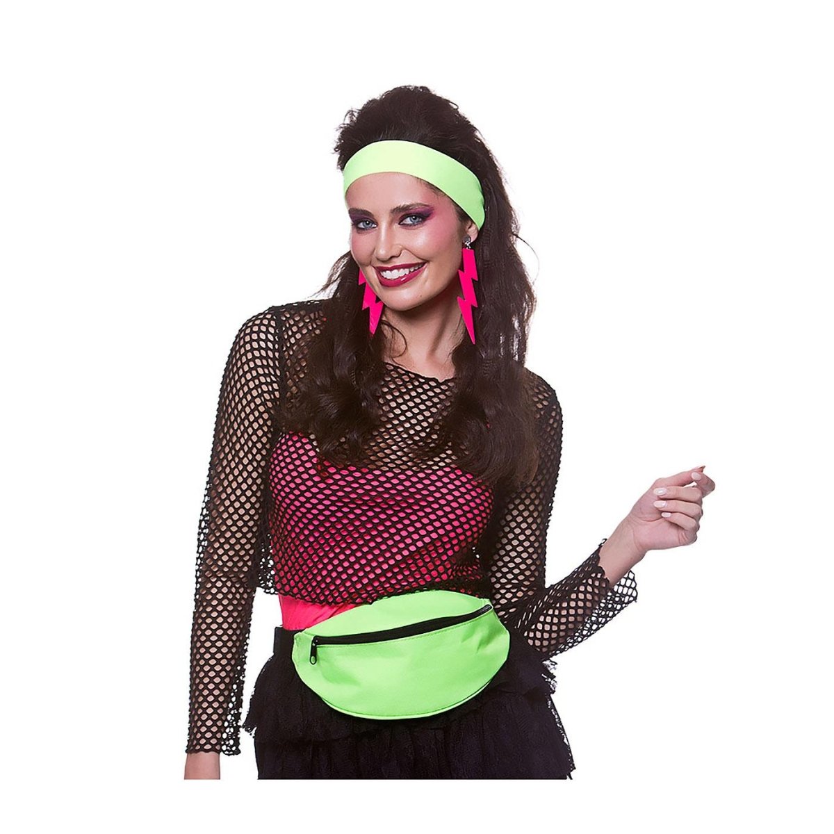 Wicked Costumes Ltd - Bum Bag (Neon Green) - Adult - Fancy Dress Central