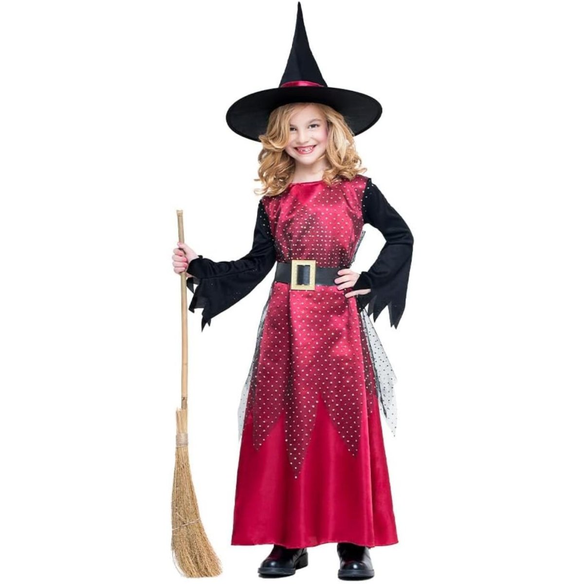 Boland - Red Witch Costume - Girls - Fancy Dress Central