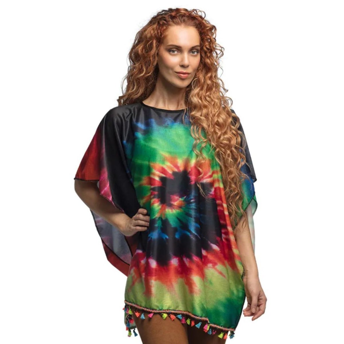 Boland - Hippie Heaven Poncho - Adult - Fancy Dress Central
