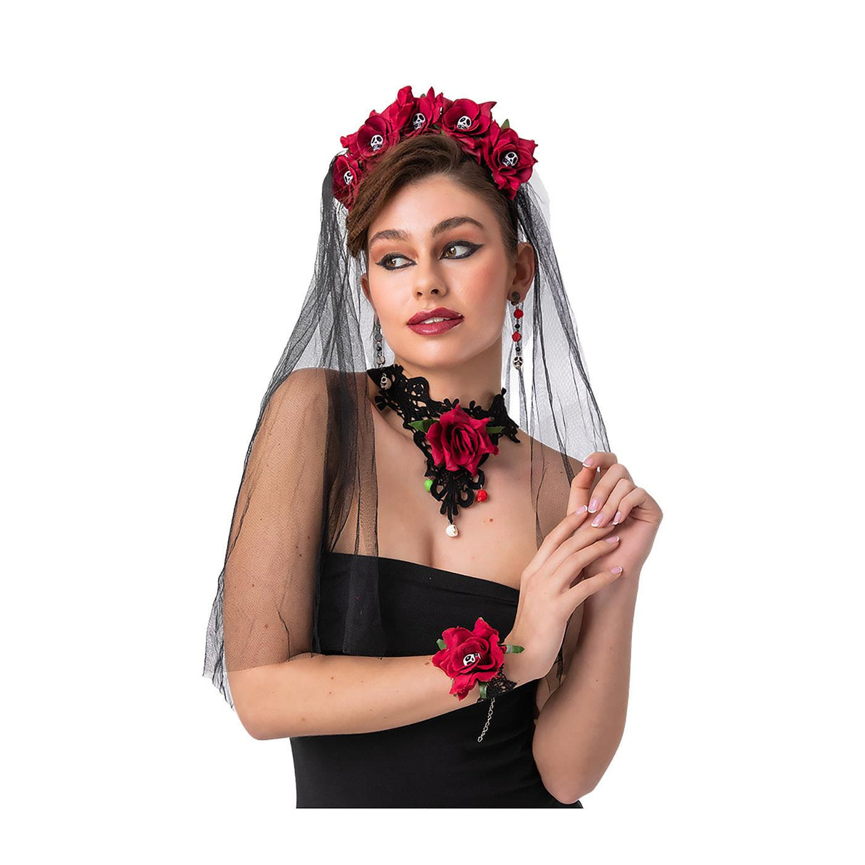 Wicked Costumes - Day of the Dead Accessory Set (4 Piece) - Adult