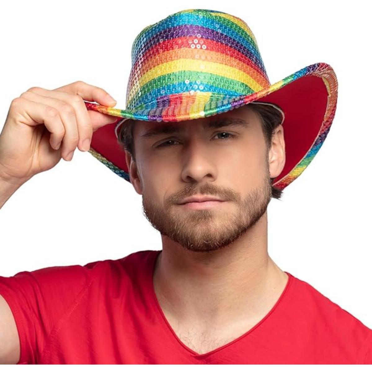 Boland - Rainbow Cowboy Hat - Adult - Fancy Dress Central
