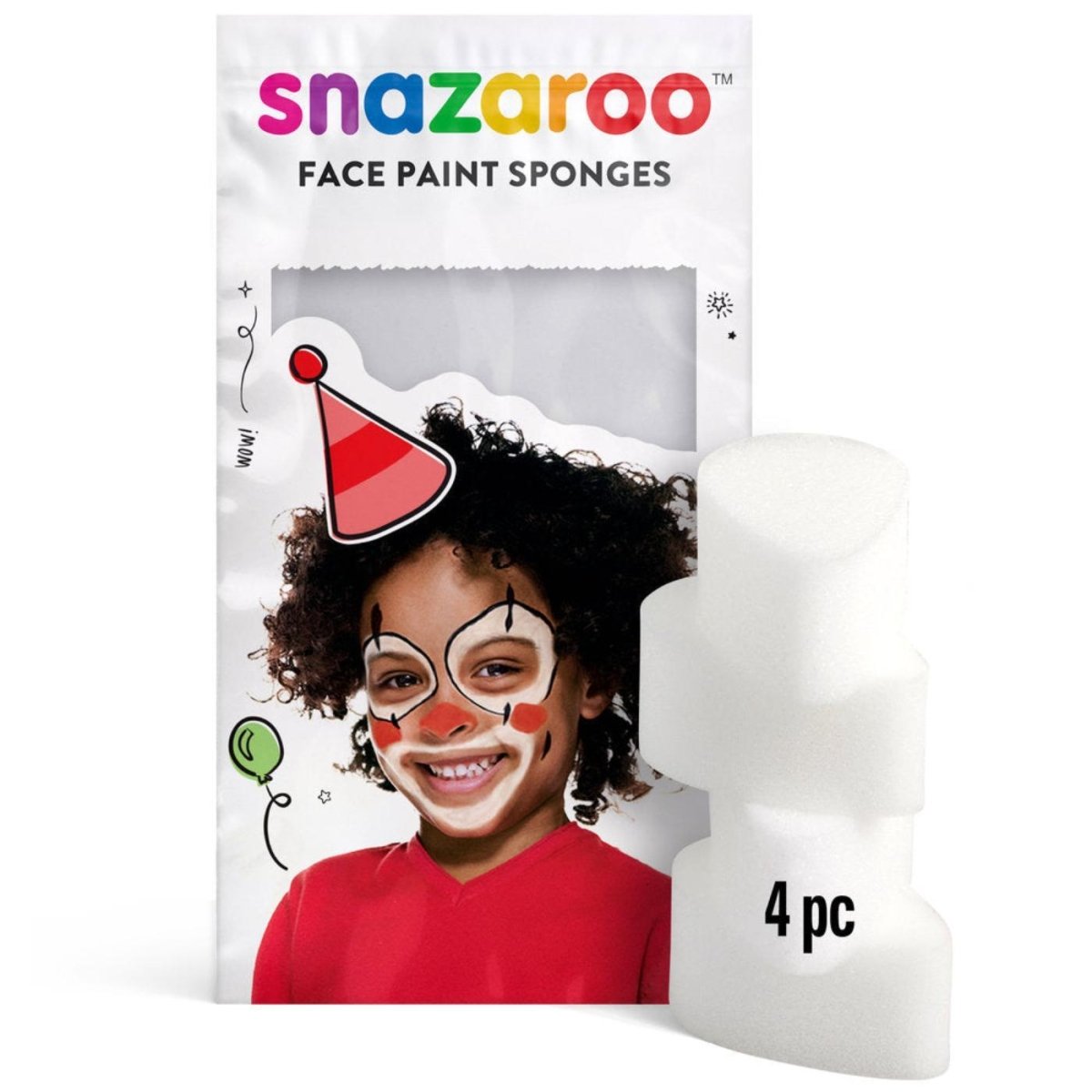 Colart - Face Paint Sponge (4 Pack) - Tear Drop - Fancy Dress Central